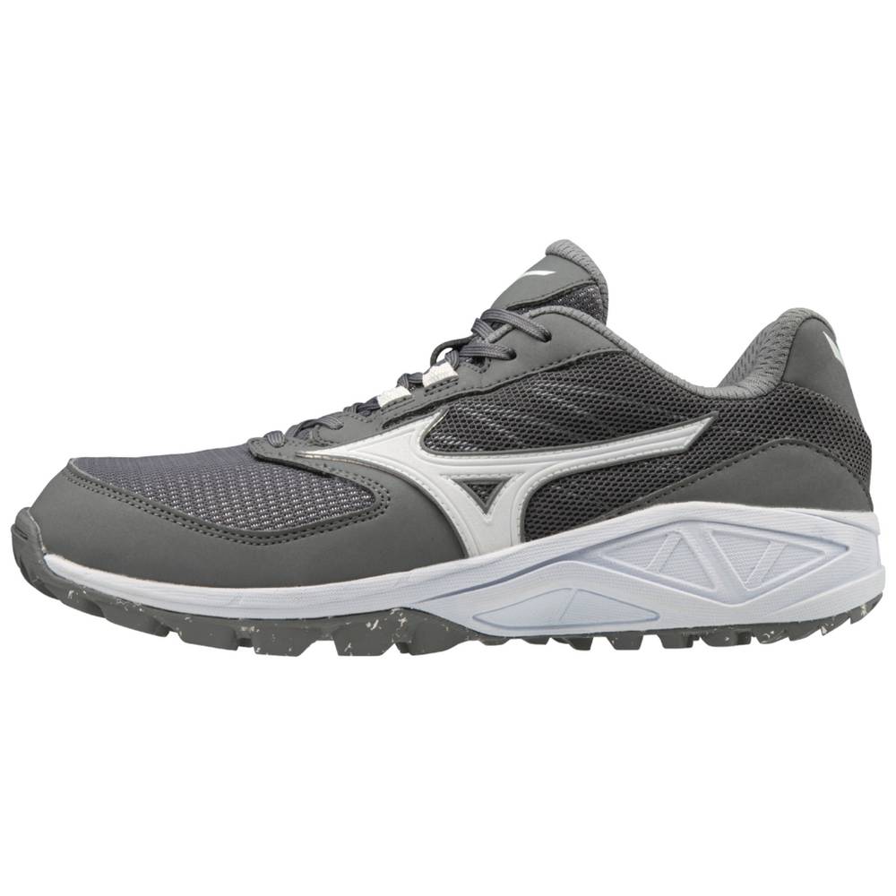 Mizuno Women's Dominant All Surface Turf Softball Shoes Grey/White (320573-TPC)